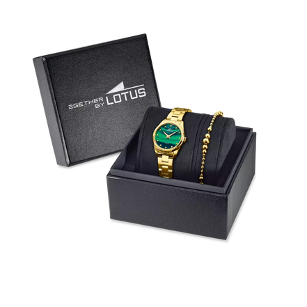 LOTUS - OROLOGIO DONNA OLD MONEY 19007/3 VERDE CON BRACCIALE ABBINATO