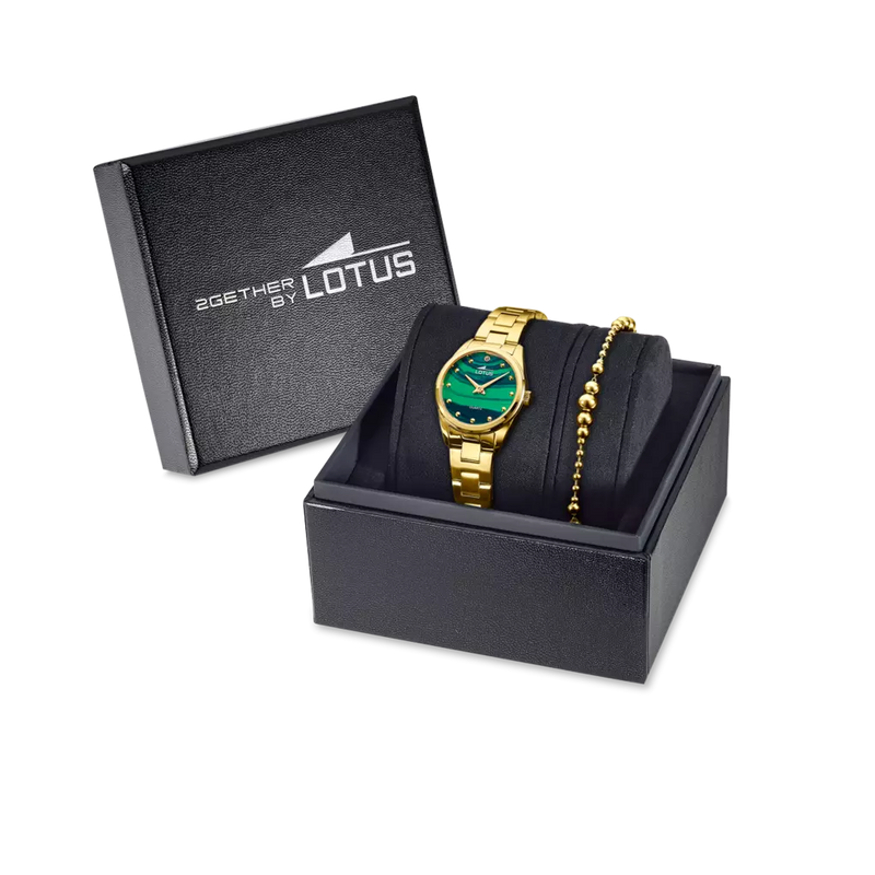 LOTUS - OROLOGIO DONNA OLD MONEY 19007/3 VERDE CON BRACCIALE ABBINATO
