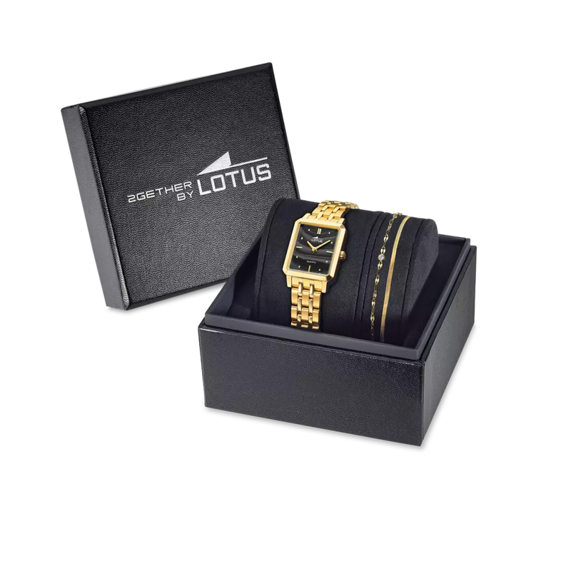 LOTUS - OROLOGIO DA DONNA  OLD MONEY 19009/4 NERO CON BRACCIALE ABBINATO