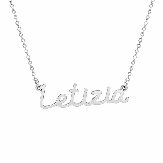 Fico Gioielli - Collana con Nome “Letizia” in Argento 925