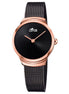 Lotus Minimalist orologio 29mm donna nero bracciale in acciaio 18496/3