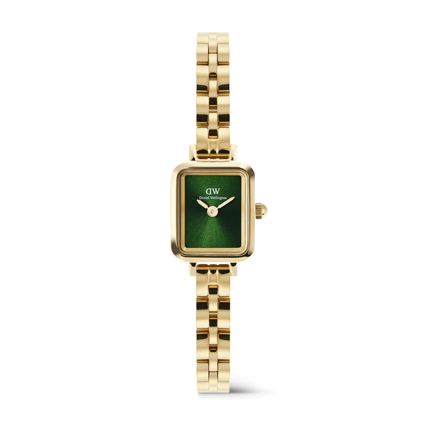 Daniel Wellington - Quadro Mini Arch 3-link Emerald Sunray Gold