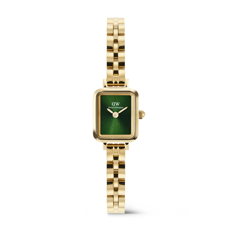 Daniel Wellington - Quadro Mini Arch 3-link Emerald Sunray Gold