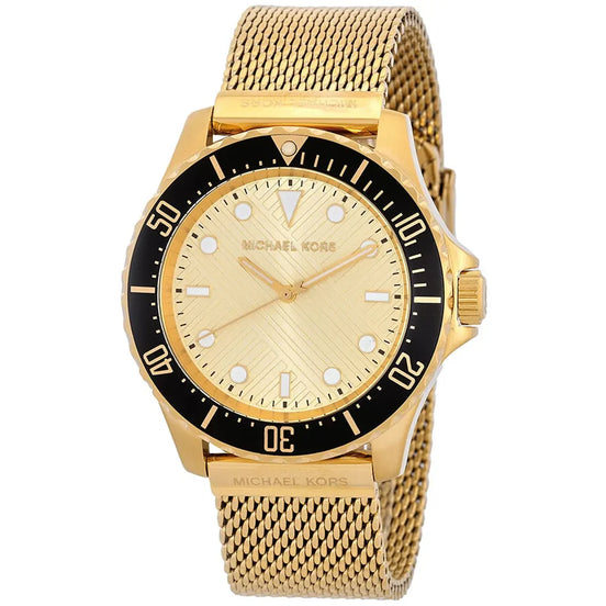 MICHAEL KORS Orologio Everest oversize sottile tonalità oro con bracciale in mesh Modello# MK9083