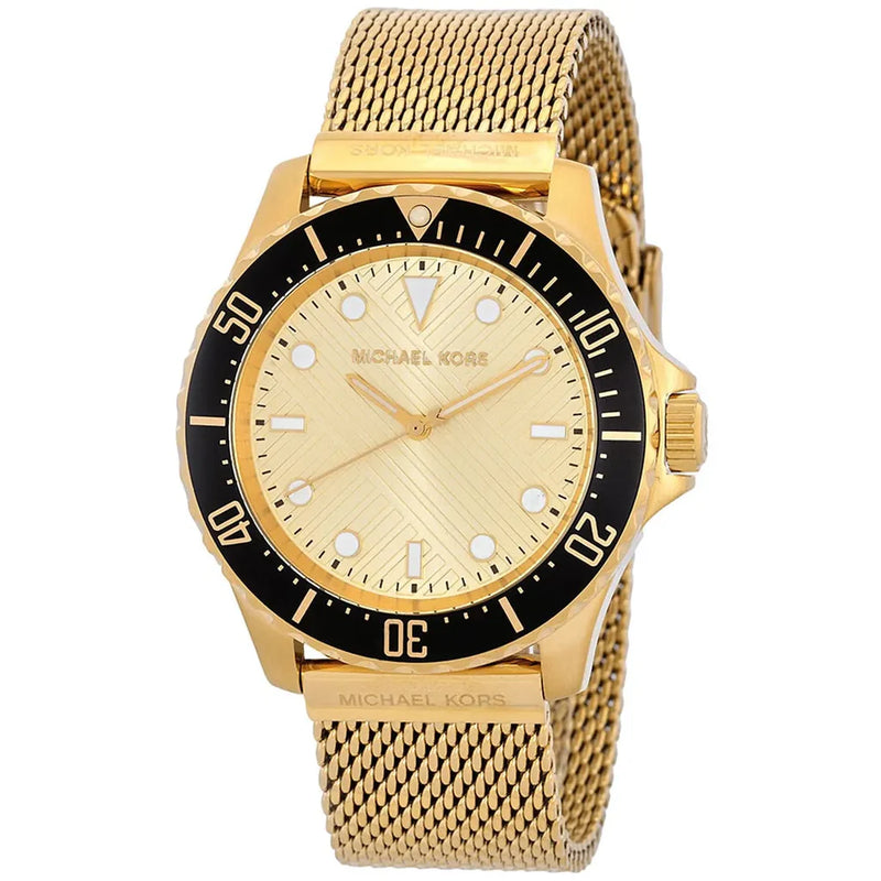MICHAEL KORS Orologio Everest oversize sottile tonalità oro con bracciale in mesh Modello# MK9083