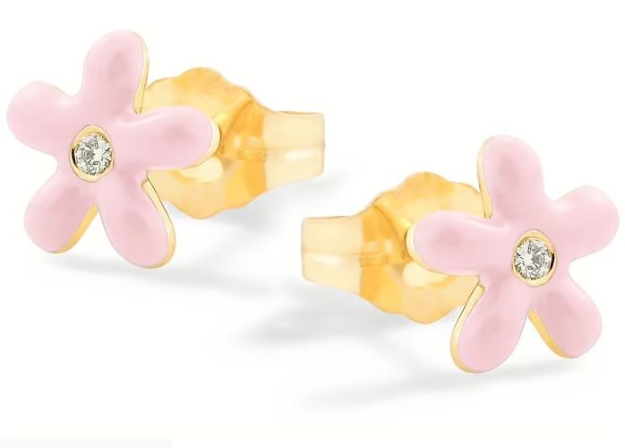 Orecchini Nanan da bambina in argento fiore NAN0495