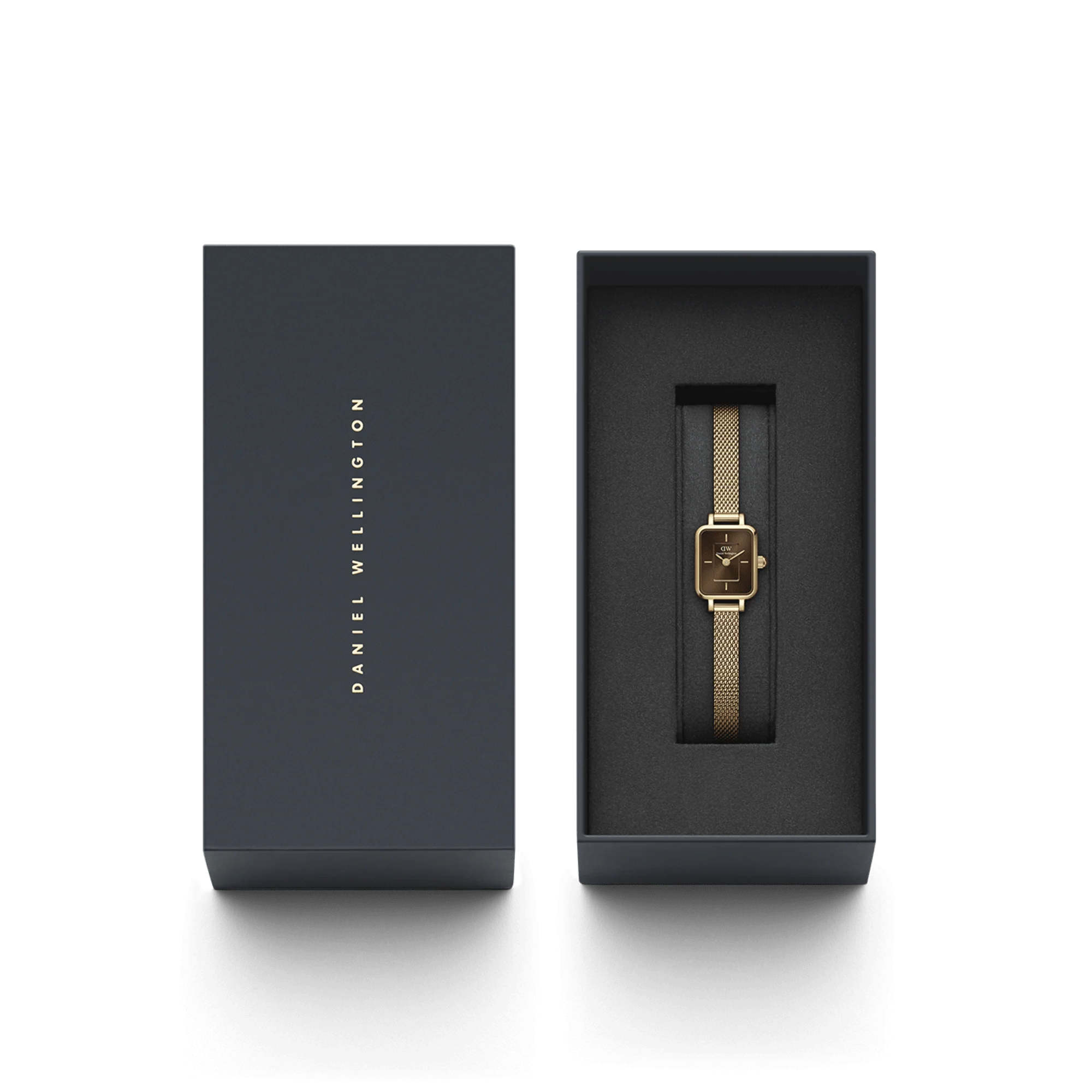 Daniel Wellington - Orologio Quadro Mini Evergold Amber