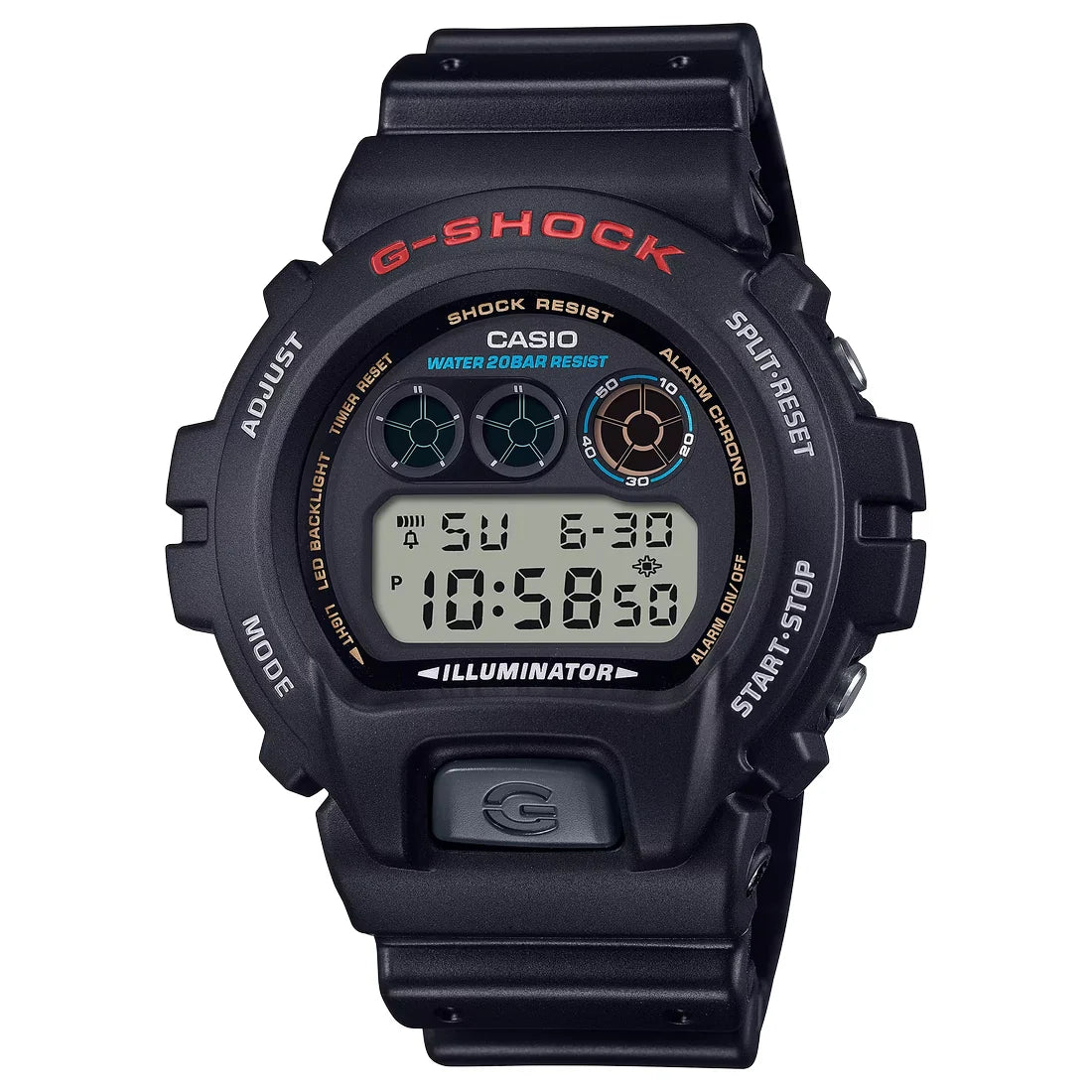 Casio - Orologio Casio G-Shock DW-6900U-1ER nero display positivo