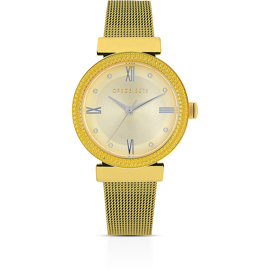 OROLOGIO OPS OBJECTS GOLDEN LINE OPSPW-838-3200 ACCIAIO ORO