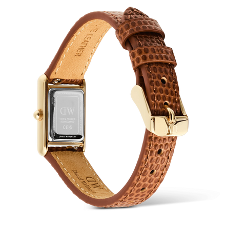 Daniel Wellington - Bound Mini Light Brown Lizard Gold