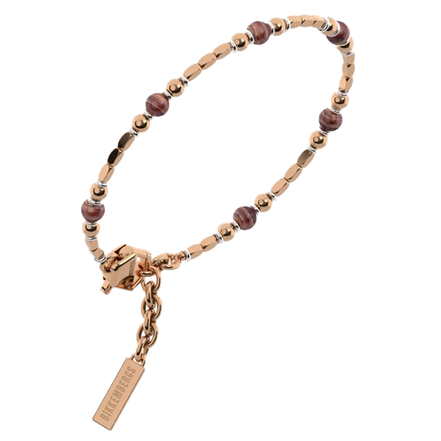 Bikkembergs - Bracciale in Acciaio Occhio di falco