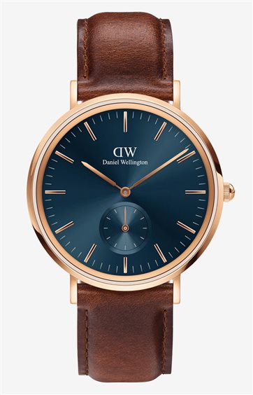 Orologio Daniel Wellington Multi-Eye St Mawes Arctic Solo Tempo Rose Gold 40mm Blu da Uomo DW00100708