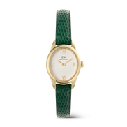 Daniel Wellington - Ophelia Mini Green Lizard White Guilloché Gold