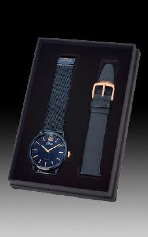 OROLOGIO LOTUS 18735/2 AZZURO CINGHIA ACCIAIO INOSSIDABILE 316L, UOMO