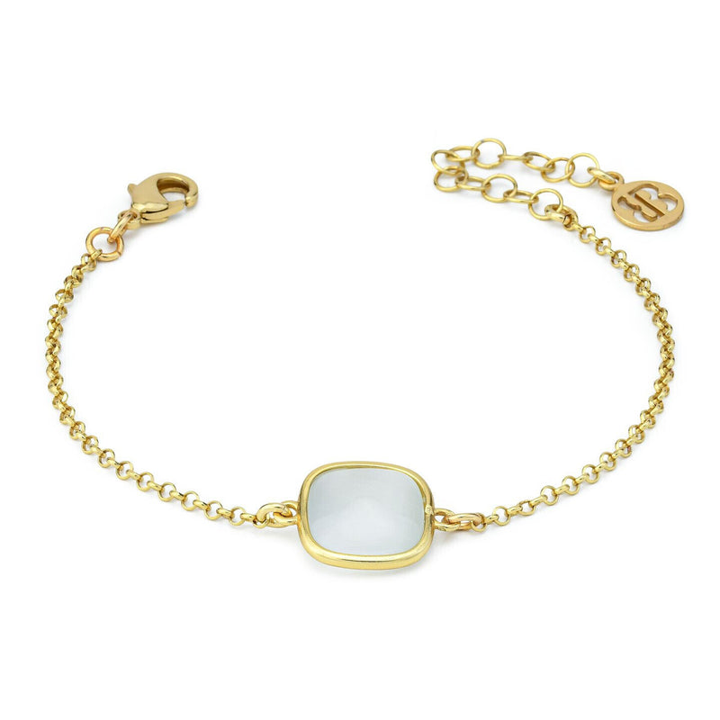 Bracciale placcato oro giallo con cristallo white XB1014DW