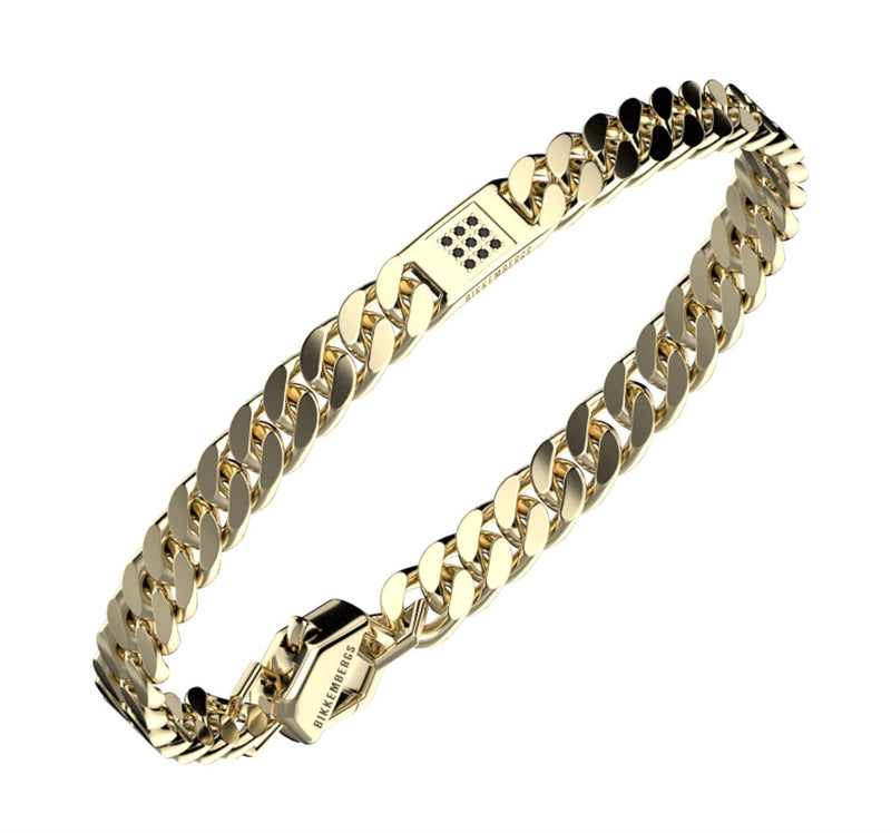 Bikkembergs – Bracciale Uomo Acciaio e Diamanti SKIB18GG