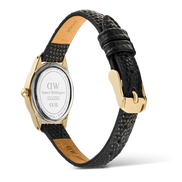 Daniel Wellington - Ophelia Mini Black Lizard White Guilloché Gold