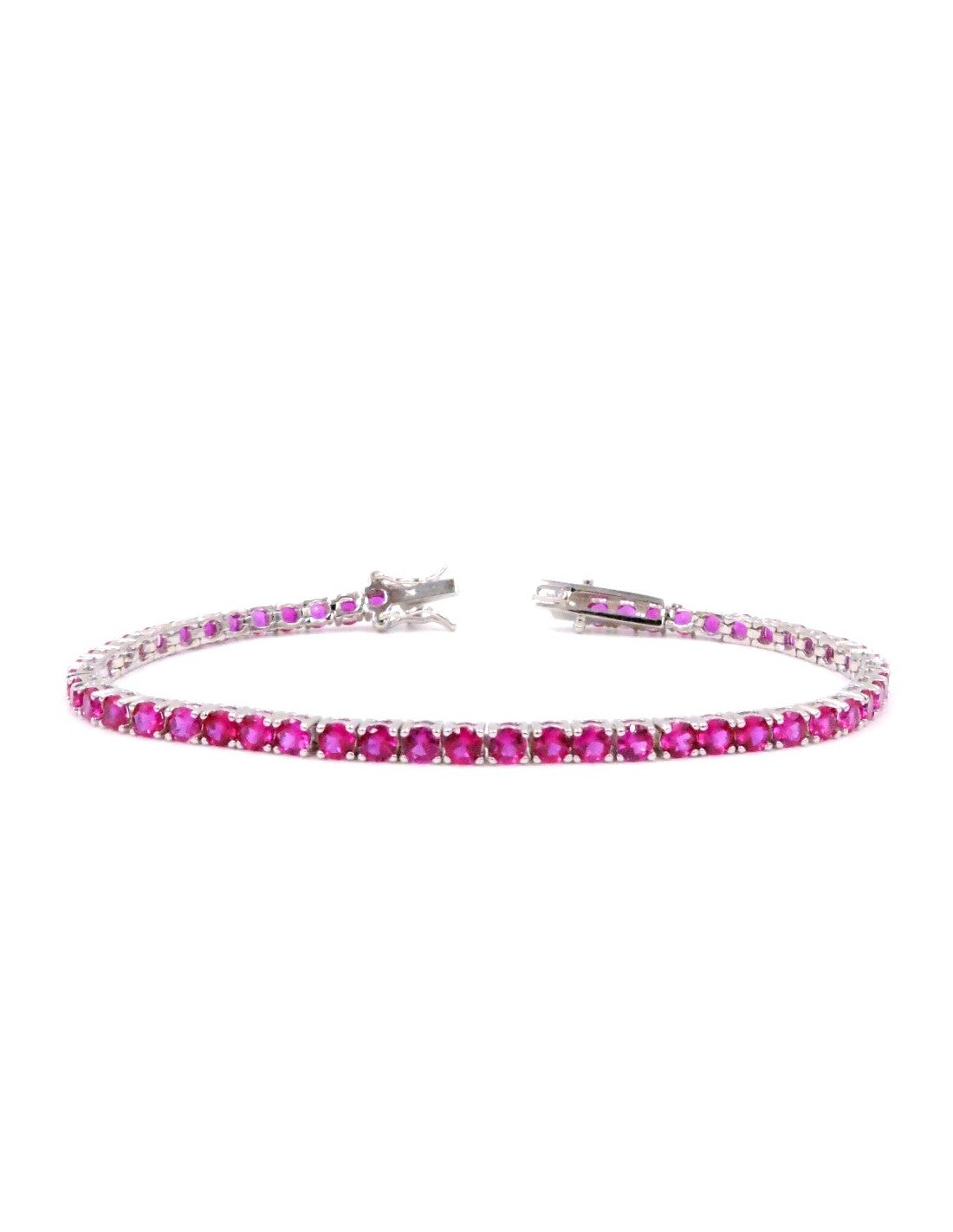 Fico Gioielli - Bracciale tennis con pietre rosa
