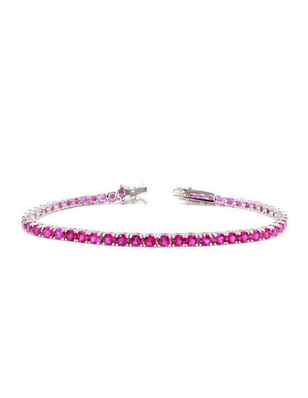 Fico Gioielli - Bracciale tennis con pietre rosa