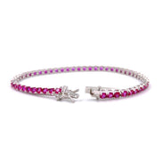 Fico Gioielli - Bracciale tennis con pietre rosa