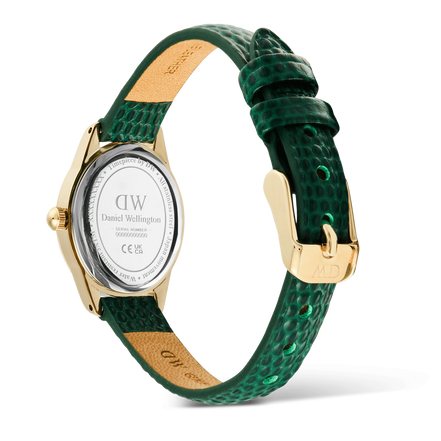 Daniel Wellington - Ophelia Mini Green Lizard White Guilloché Gold