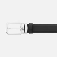 Montblanc - Cintura reversibile in pelle nera/marrone 30 mm
