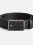Montblanc - Cintura in pelle nera da 35 mm