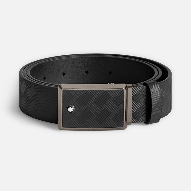 Montblanc - Cintura in pelle nera da 35 mm