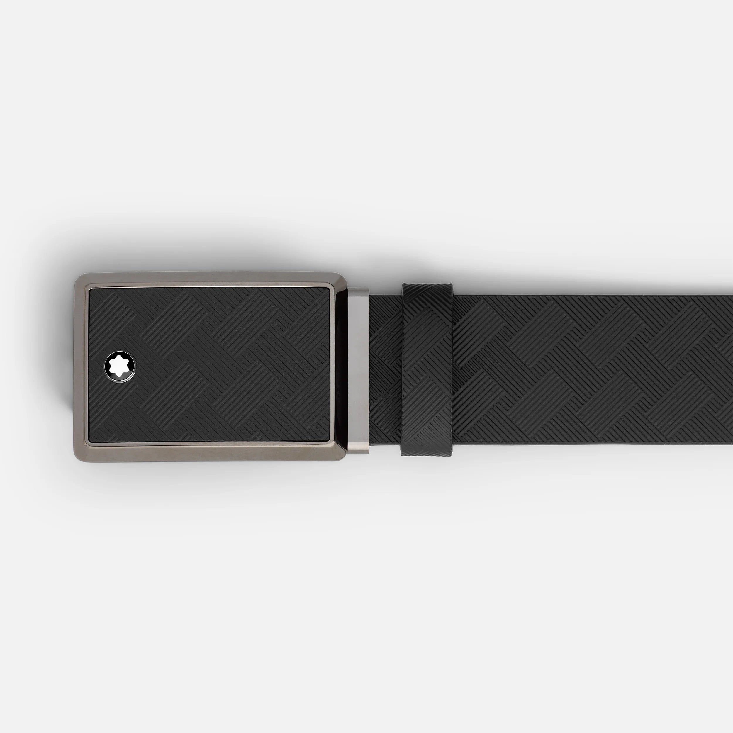Montblanc - Cintura in pelle nera da 35 mm