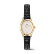 Daniel Wellington - Ophelia Mini Black Lizard White Guilloché Gold