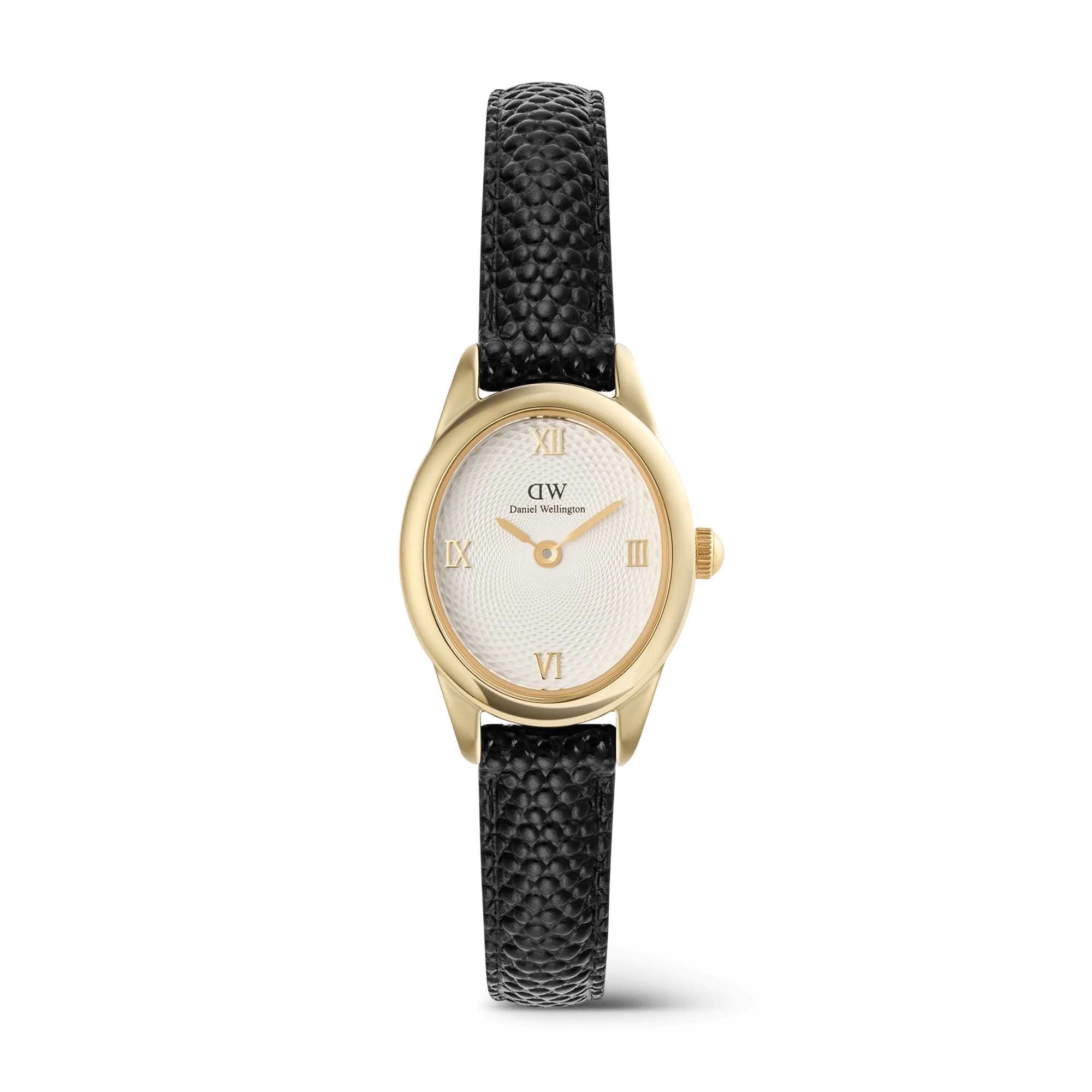 Daniel Wellington - Ophelia Mini Black Lizard White Guilloché Gold