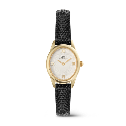 Daniel Wellington - Ophelia Mini Black Lizard White Guilloché Gold