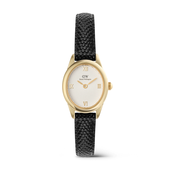 Daniel Wellington - Ophelia Mini Black Lizard White Guilloché Gold