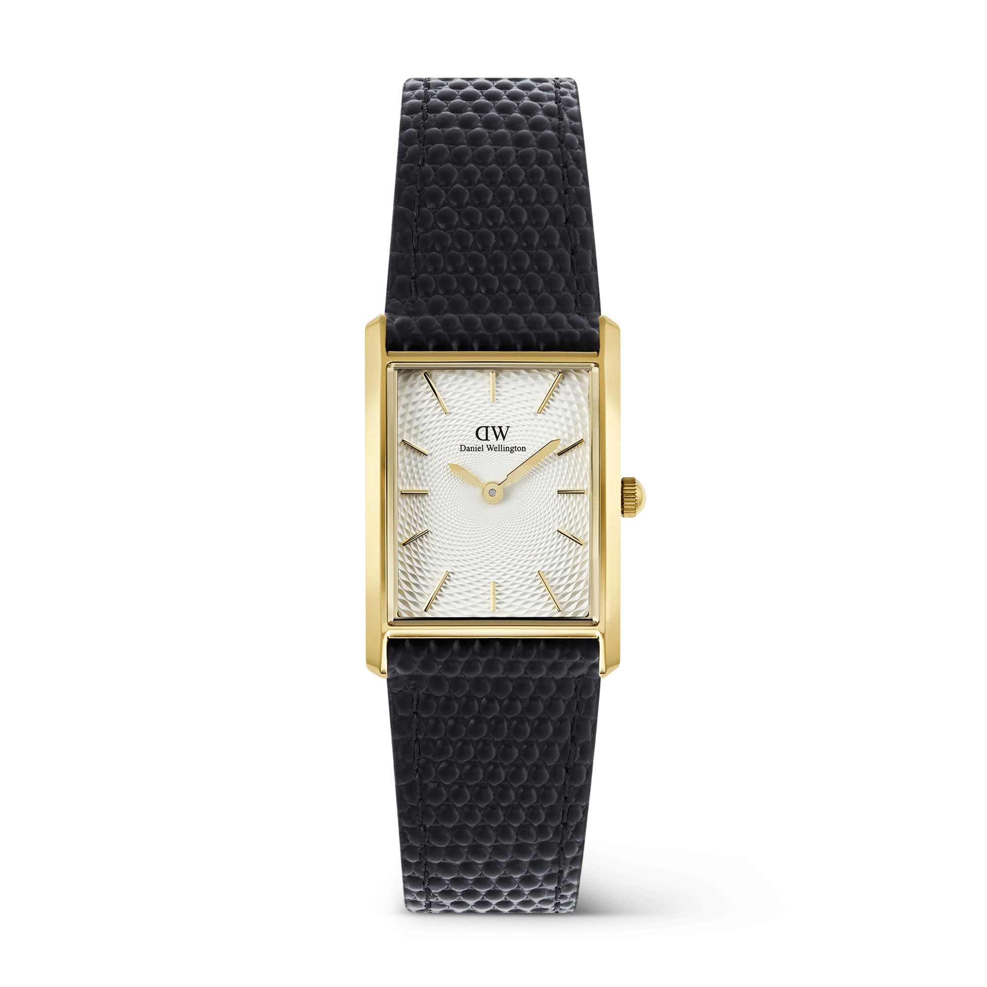 Daniel Wellington - Bound Black Lizard Guilloché Gold