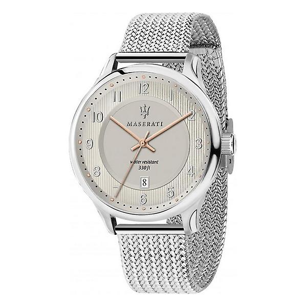 Maserati Gentleman orologio solo tempo uomo silver R8853136001