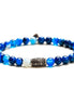 Gerba Heaven 251 bracciale unisex elastico in Argento 925 con pietre naturali