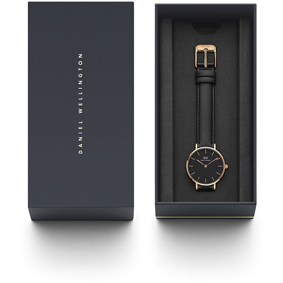 Daniel Wellington Petite orologio unisex pelle nero 28mm DW00100224