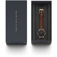 Daniel Wellington Petite orologio unisex pelle nero 28mm DW00100225