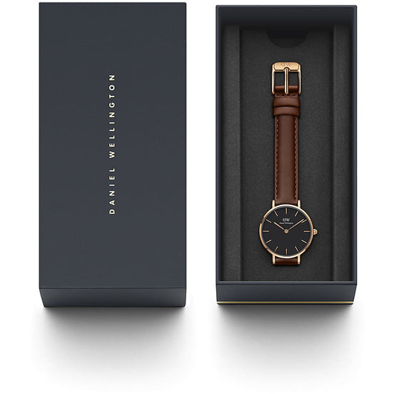 Daniel Wellington Petite orologio unisex pelle nero 28mm DW00100225