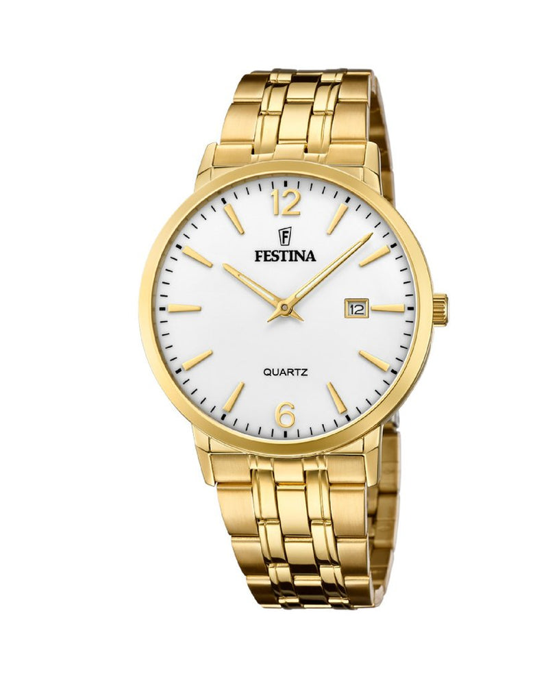 Festina Classics orologio uomo golden F20513/2