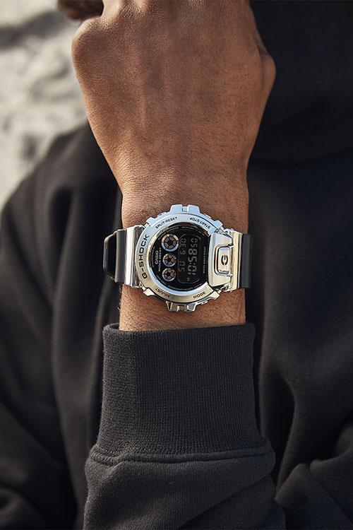 Casio G-Shock orologio multifunzione uomo silver/blu GM-6900-1ER
