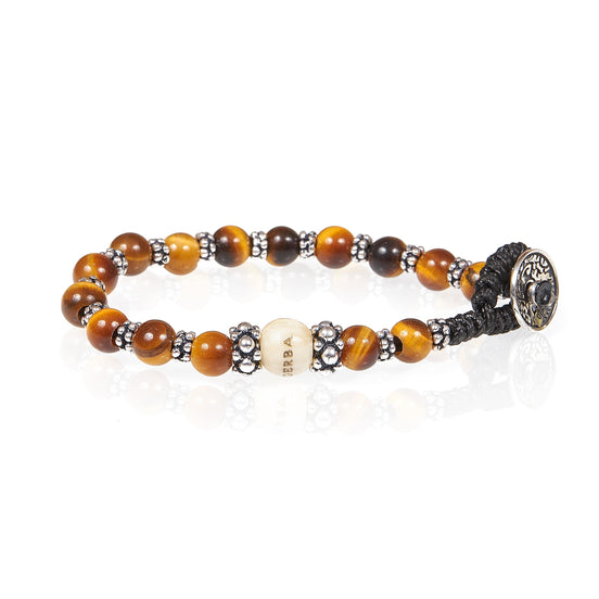 Gerba LAB bracciale Occhio di Tigre giallo Argento unisex LAB063