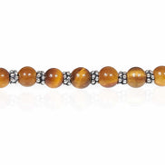 Gerba LAB bracciale Occhio di Tigre giallo Argento unisex LAB063