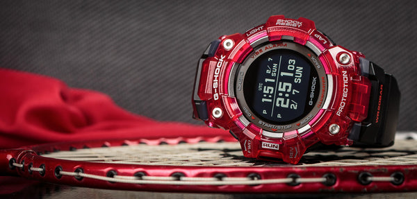 Casio G-Shock Skeleton orologio multifunzione uomo rosso GBD-100SM-4A1ER