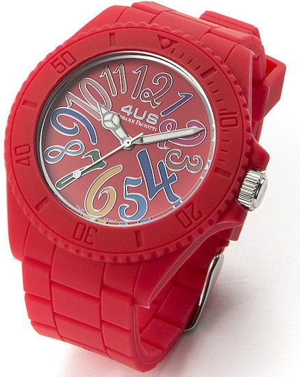 Cesare Paciotti 4US Rubber orologio unisex in silicone rosso T4RB209