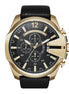 Diesel Mega Chief orologio uomo nero/oro dz4344