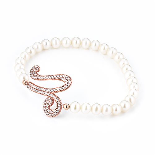 Marcello Pane bracciale donna argento con lettera A-Z BRDV006