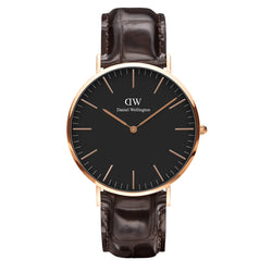 Daniel Wellington Classic York orologio marrone/nero 40mm DW00100129