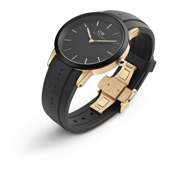 Daniel Wellington Iconic Motion orologio uomo nero/gold 40mm DW00100425