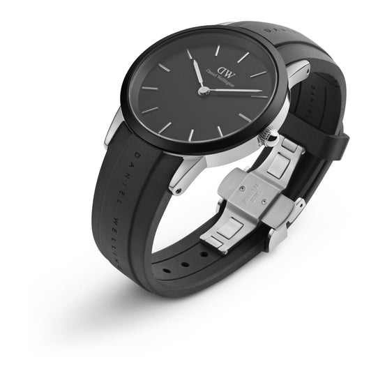 Daniel Wellington Iconic Motion orologio uomo nero/silver 40mm DW00100436